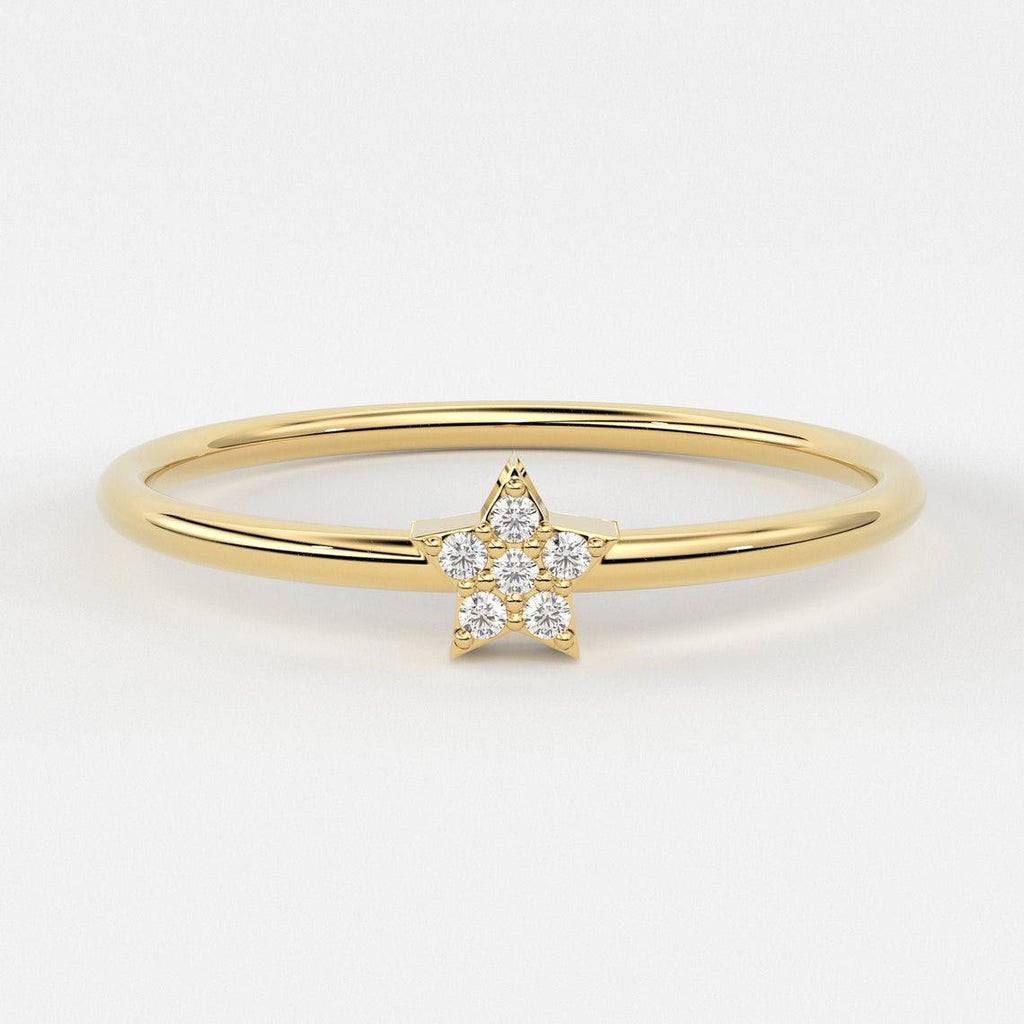 Dazzlingrock Collection 0.30 Carat (ctw) 14k Noble Cut Star Shaped 5 Stone  Diamond Ladies Bridal Ring Engagement 1/3 CT, White Gold, Size 5 |  Amazon.com